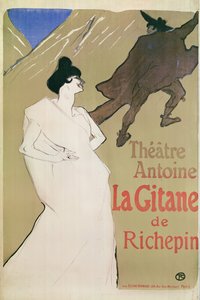 Théâtre Antoine, De Gitane de Richepin (poster), 1900